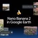 مدل تصویرساز نانوبنانا در Google Earth