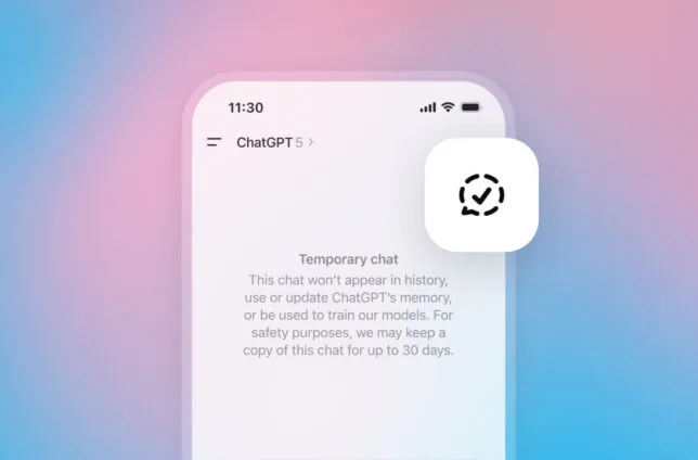 چت موقت ChatGPT