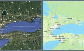 تغییر نام دریاچه انتاریو در گوگل مپس