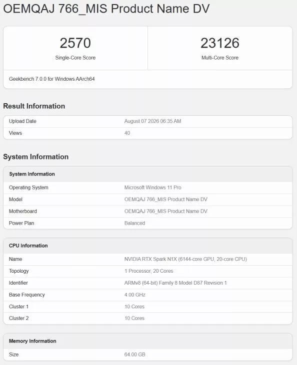 تراشه RTX Spark انویدیا شکاف عملکرد چندهسته‌ای با تراشه اپل M4 Max را کاهش داد