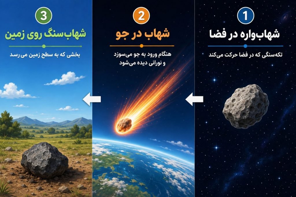 بارش شهابی چگونه رخ می دهد