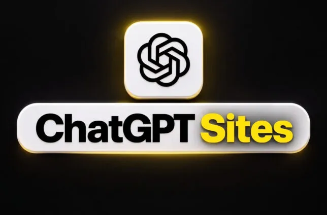 ابزار هوش مصنوعی ChatGPT Sites برای ساخت آسان وب‌سایت در دسترس قرار گرفت