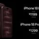 قیمت iPhone 18 Pro و Pro Max صد دلار افزایش پیدا کرد