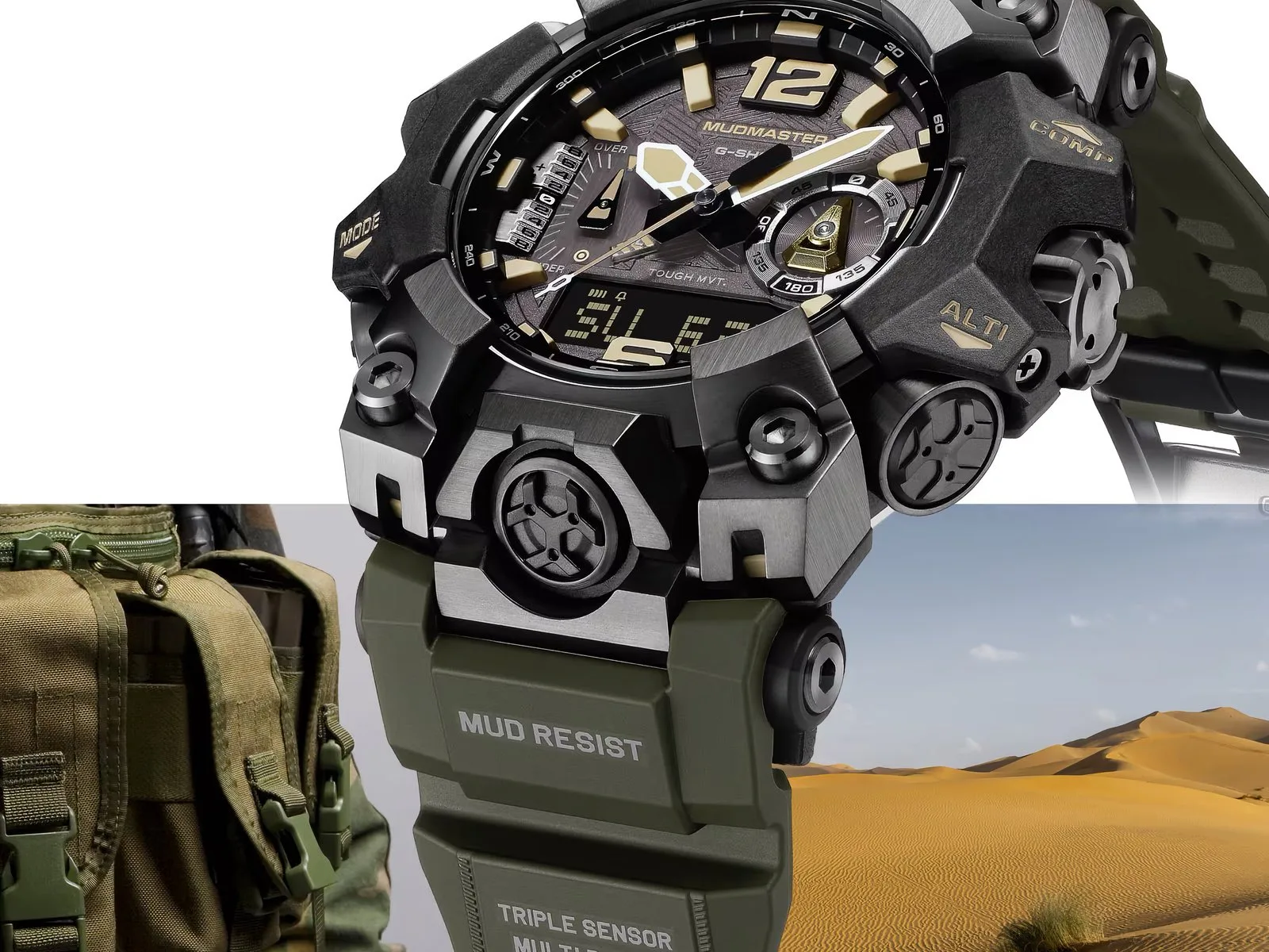 کاسیو نسخه جدید ساعت جی‌شاک Mudmaster را با حسگر سه‌گانه معرفی کرد