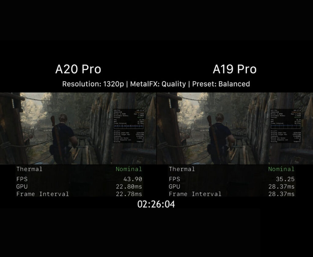 تست تراشهها اپل در Resident Evil 4