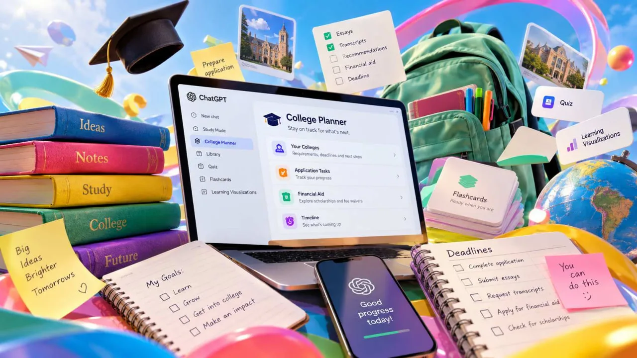 ابزار College Planner برای ChatGPT معرفی شد؛ مدیریت مراحل اپلای و پذیرش در دانشگاه‌ها