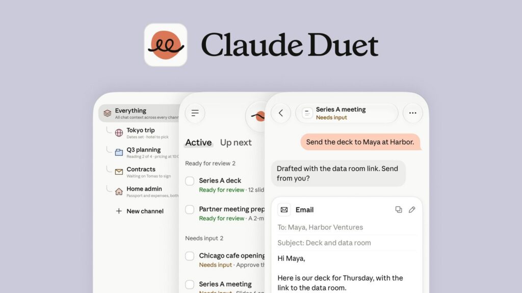 اتصال به سرویس‌های مختلف در Claude Duet