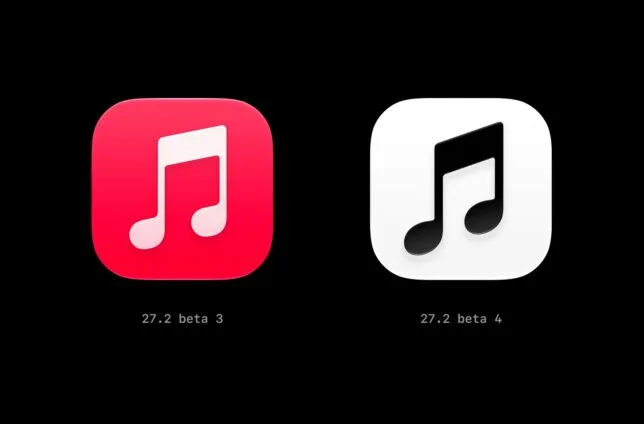 رنگ آیکون Apple Music احتمالاً در iOS 27.2 تغییر میکند رنگ آیکون Apple Music احتمالاً در iOS 27.2 تغییر میکند
