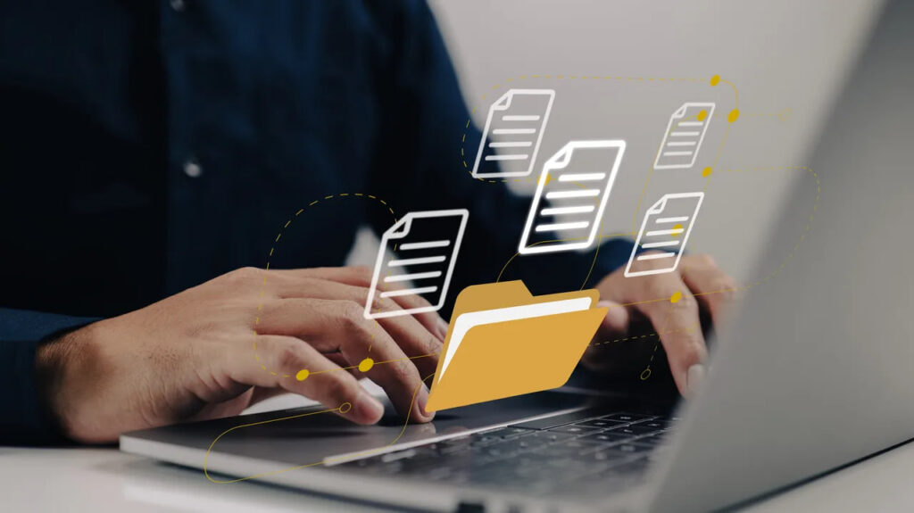 مدیریت فایل با لپ تاپ
