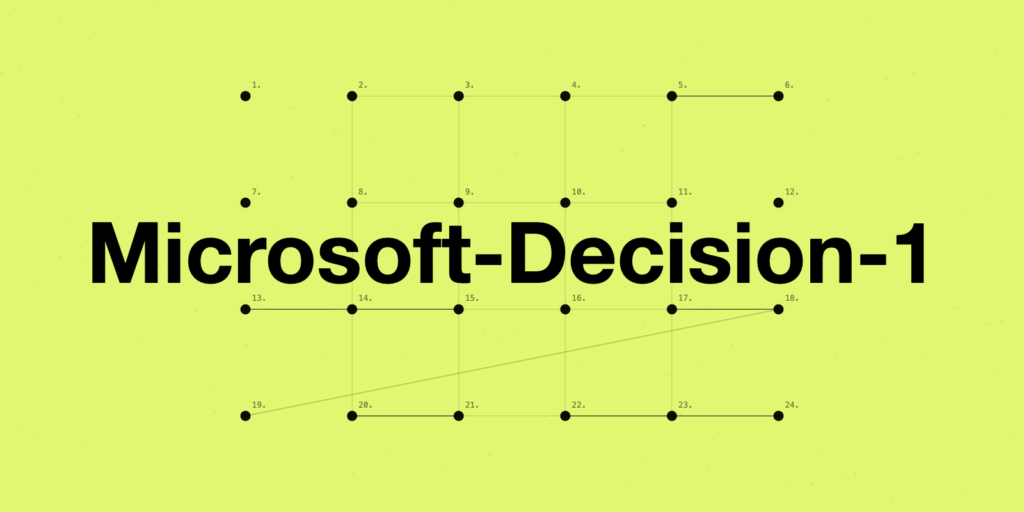مایکروسافت از مدل تصمیم‌گیری Decision-1 برپایه هوش مصنوعی علی‌بابا رونمایی کرد